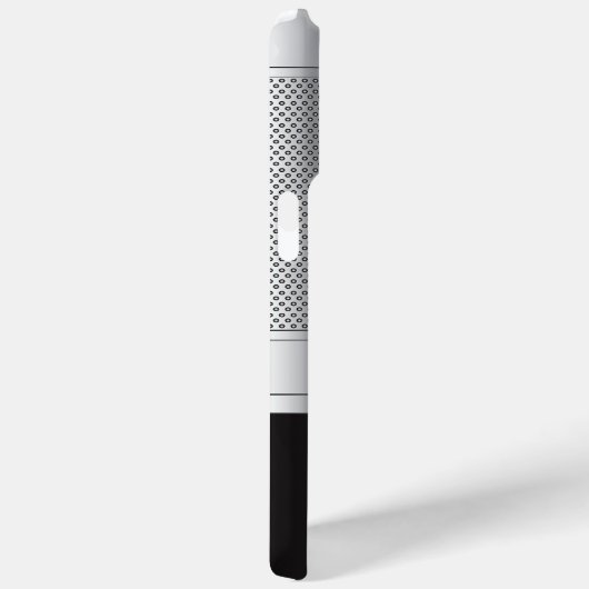 Monogram Zwart en Zilver Metaalnetwerk Case-Mate iPhone Case (Achterkant / Rechts)