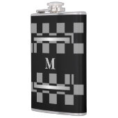 Monogram zwart gecontroleerd heupfles (Links)