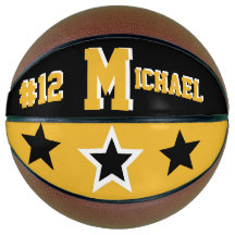 Monogram zwart, goud en wit