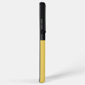 Monogram Zwart & Goud Girly Initiaal Samsung Galaxy Hoesje (Rechterkant)