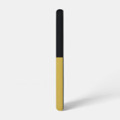 Monogram Zwart Goud & Girly Initiaal Samsung Galaxy Hoesje (Linkerkant)