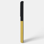 Monogram Zwart Goud & Girly Initiaal Samsung Galaxy Hoesje (Achterkant horizontaal)