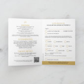 Monogram zwart goud kroon bruiloft maaltijd optie  (Binnen)