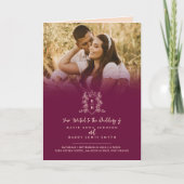 Monogram zwart goud kroon bruiloft maaltijd optie  (Voorkant)