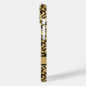 Monogram Zwart Goud Luipaard Print Case-Mate iPhone Case (Achterkant / Links)