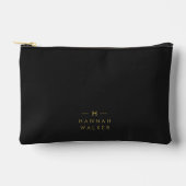 Monogram Zwart Goud | Moderne Minimalistische Eleg Etui (Voorkant)