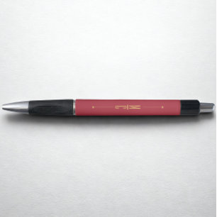 Monogram Zwart Goud   Moderne Minimalistische Eleg Pen