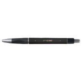 Monogram Zwart Goud Rood | Modern Minimalistisch K Pen (Voorkant)