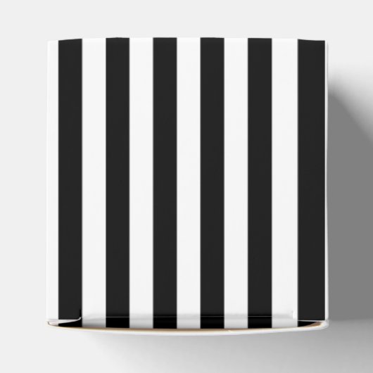 Monogram zwart, gouden en witte kunst Deco Wedding Bedankdoosjes (Bovenkant)