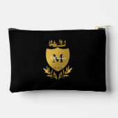 Monogram zwart-gouden koninklijk emblem etui (Achterkant)