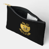 Monogram zwart-gouden koninklijk emblem etui (Open)