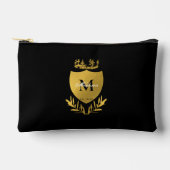 Monogram zwart-gouden koninklijk emblem etui (Voorkant)