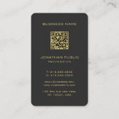 Monogram Zwart Gouden Oceaan Australisch Japans Ma Visitekaartje (Achterkant)