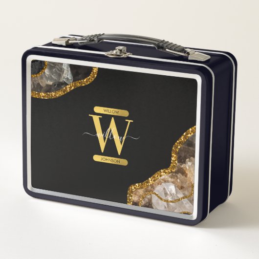 Monogram zwart-goudgrijs (Voorkant)