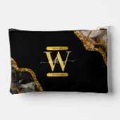 Monogram zwart-goudgrijs etui (Achterkant)