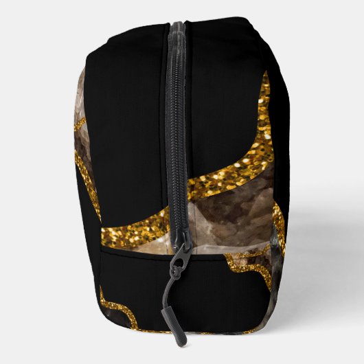 Monogram zwart-goudgrijs toilettasje (Rechts)