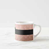 Monogram zwart hart chique roos goud geometrisch espresso kop (Rechts)