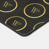 Monogram zwart karton Gold Foil Simple Modern Bureaumat (Hoek)