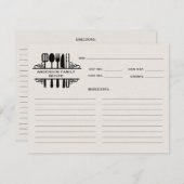 Monogram zwart keukengereedschap (Voorkant / Achterkant)