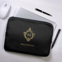 Monogram Zwart Nepgoud Elegant Vintage Wapen 