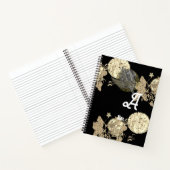 Monogram zwart notitieboek (Binnen)