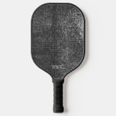 Monogram zwart ontwerp Pickleball Paddle (Voorkant)