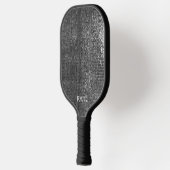 Monogram zwart ontwerp Pickleball Paddle (Links)