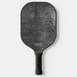Monogram zwart ontwerp Pickleball Paddle