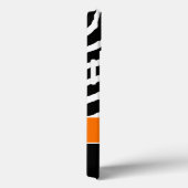 Monogram zwart, Oranje Zebra Stripe iPad-luchttas Case-Mate iPhone Case (Achterkant / Rechts)