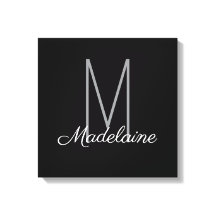 Monogram Zwart Persoonlijk Elegant Modern