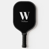 Monogram zwart pickleball paddle (Achterkant)