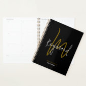 Monogram zwart planner (Display)