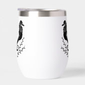 Monogram zwart Seahorse Silhouette (Rechts)