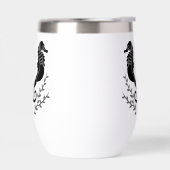 Monogram zwart Seahorse Silhouette (Links)