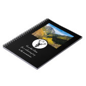 Monogram zwart Stag Silhouette Notitieboek (Linkerzijde)