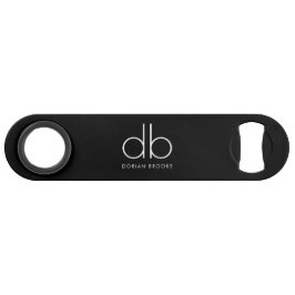 Monogram Zwart Stijlvolle Moderne Minimalistische  Speed Flessenopener