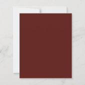 Monogram Zwart Verbrand Sinaasappel Bruiloft Save (Achterkant)