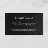 Monogram / Zwart Visitekaartje (Achterkant)