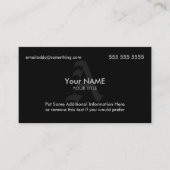 Monogram zwart visitekaartje (Voorkant)