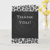 Monogram zwart-wit afdrukken kaart (Gele Bloem)