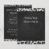 Monogram zwart-wit afdrukken kaart (Voorkant / Achterkant)