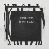 Monogram - zwart-wit afdrukken kaart (Voorkant / Achterkant)