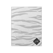 Monogram - zwart-wit afdrukken notitieblok (Linkerzijde)