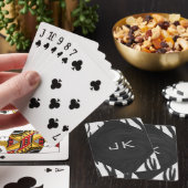 Monogram - zwart-wit afdrukken pokerkaarten (Insitu)