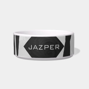 Monogram - zwart-wit afdrukken voerbakje