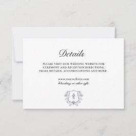 Monogram Zwart & Wit Bijlagekaart Kaart