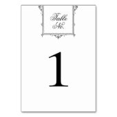 Monogram Zwart-wit Bruiloft Kaart (Voorkant)