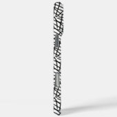 Monogram zwart-wit Case-Mate iPhone case (Achterkant / Rechts)