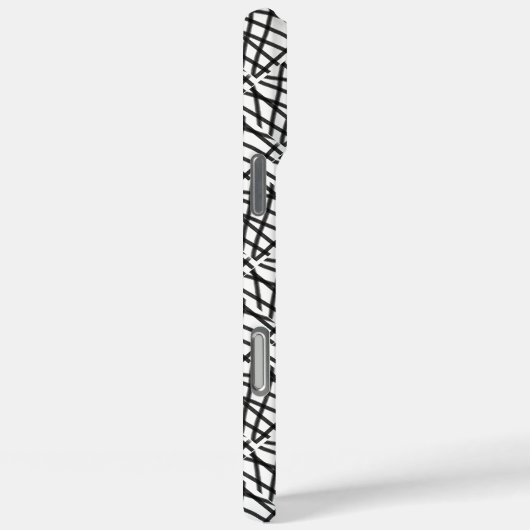 Monogram zwart-wit Case-Mate iPhone case (Achterkant / Rechts)