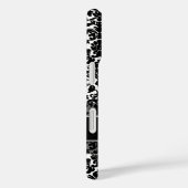 Monogram zwart-wit Damask Pattern Case-Mate iPhone Case (Achterkant / Rechts)